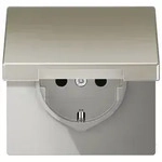 Jung ES1521KL SCHUKO Steckd.m.Klappd. (ES1521KL) - Schwarz