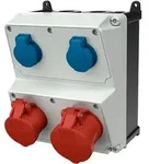 Wandverteiler AMAXX Stromverteiler 32/16A 400V 2x230V Schuko IP44 ohne...