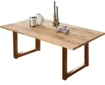 SIT M&ouml;bel Esstisch aus Wildeiche 240 cm | Platte 40 mm natur | Gestell Metall
