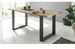 Esstisch Sherwood 03 Old Style hell und anthrazit 180x80 cm - Grau