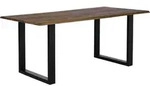SalesFever Baumkante-Esstisch 200x100cm aus Akazie | Platte 26mm Osmo...