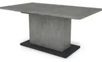 byLIVING Esstisch Athen, 160-200x90 cm, Tischplatte und S&auml;ule Melamin Beton-Optik,