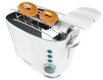 Cecotec Toast&Taste Double W, 2 Scheibe(n), Wei&szlig;, Kunststoff, Drehregler, 650 W -