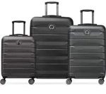 Delsey Set Air Armour (s. M Y L) 99l Koffer Auf Rollen Schwarz Schwarz One Size -
