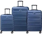 DELSEY PARIS Air Armour 4DR Expandable Trolley Set Nightblue blau 55cm - Blau