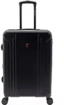 Gladiator 2900 4 Rollen Trolley M 67 cm mit Dehnfalte - Schwarz