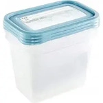 keeeper Gefrierdosen-Set Mia "Magic Ice", 3x 1,0 Liter (15,5 x 10,5 x 11,5 cm)...