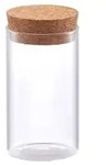 Zeller Vorratsglas m. Korkdeckel, 155ml, Glas/Kork, transparent, 155 ml, &Oslash;5,5 x 10