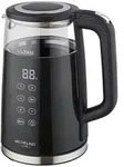 Michelino digitaler Wasserkocher 1,7 Liter mit Temperaturwahl 74357 - Schwarz