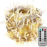 MONZANA&reg; 400 LED Lichterkette 40m mit Fernbedienung Timer Innen Au&szlig;en 8 Modi