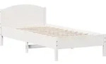 vidaXL Massivholzbett ohne Matratze Wei&szlig; 90x200 cm Kiefernholz - Wei&szlig;