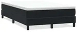vidaXL Boxspringbett ohne Matratze Schwarz 120x220 cm Samt - Schwarz