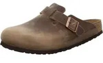 Kaufen Sie die Birkenstock Boston Fettleder Tabacco Brown mit normalem Fu&szlig;bett bei