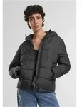 Damen Winterjacke Urban Classics, Kurzmodell, gesteppt, mit Kapuze, schwarz -...