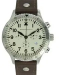 Aristo Herren Messerschmitt Uhr Chronograph Fliegeruhr ME-5030BEIGE