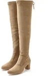 LASCANA Overkneestiefel Slouchy Boots, Langschaft Stiefel, Schlupf-Boot, sand Gr&ouml;&szlig;e