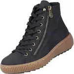 Rieker Schn&uuml;rstiefel Schwarz - Schwarz - 36