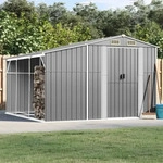 vidaXL 3188287, vidaXL Ger&auml;tehaus Gr&uuml;n 277x279x179 cm Verzinkter Stahl
