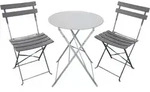 Cavo Bistroset 3-teilig, zusammenklappbar, Grau, runder Tisch &Oslash; 59 cm H 71 cm...