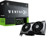 MSI GeForce RTX 5070 12G VENTUS 2X OC, GeForce RTX 5070, 12 GB, GDDR7, 192 Bit, 7680