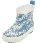 Playshoes Gummistiefel Halbschaft Blumen Uni Kinder Gummistiefel, Petrol Blum -...