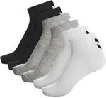 HUMMEL hmlCHEVRON 6-PACK MID CUT SOCKS, BLACK/WHITE/GREY, 36-40 - 36-40