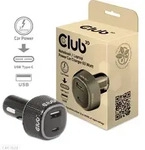 Club3D USB KFZ-Ladeger&auml;t 1xUSB C, 1xUSB A, 63W, 12/24V retail - Schwarz