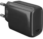 25 W USB-C PD GaN Schnellladeger&auml;t schwarz - Schwarz