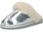 Shepherd Hausschuhe Hausschuhe Leder - Silber - 36
