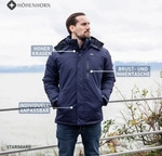 H&ouml;henhorn Starsgard Herren Winter Jacke Dunkelblau Gr. M - Dunkelblau - M