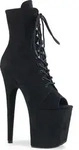 FLAMINGO-1021FS Damen Booties von Pleaser, Schwarz , EU 43, US 13 - 43