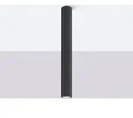 Plafond KARBON 60 schwarz 1xGU10 10W Aluminium 60x6.5x6.5cm Sollux Lighting
