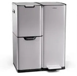 Klarstein Tiyo 3-in-1 M&uuml;lleimer - 60L K&uuml;chen-Abfalleimer mit Pedale &