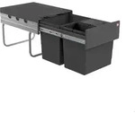 HAILO RAUMSPAR TANDEM 18/8,5/8,5/D dunkelgrau mit 35 Liter Abfallvolumen / ab...
