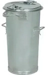 M&uuml;lleimer 50l Stahlbl.TZN o.B&uuml;gel - Beige