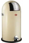 WESCO Tretabfalleimer 177731-23 KICKBOY in Mandel mit 40 Liter Volumen /