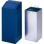 Wertstoffsammler - Volumen 47 l - 790 x 320 x 320 mm (H x B x T) - Farbe antik-silber
