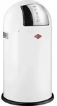 WESCO Abfallsammler 175831-01 PUSHBOY in WEISS mit 50 Liter Volumen und Klappdeckel /