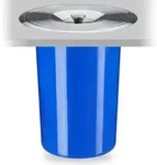 Relaxdays M&uuml;lleimer f&uuml;r Arbeitsplatte, 8 l, f&uuml;r Biom&uuml;ll, Deckel aus Edelstahl,