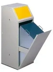 Wertstoffsammelger&auml;t - station&auml;r - 23 l - 500 x 400 x 400 mm (H x B x T) -...