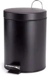MSV Bad/Toiletten-Treteimer - schwarz - 5 Liter - 20 x 28 cm - Schwarz