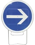 Verkehrsschildplatte Bk - Silber