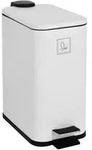 SVITA ST5 M&uuml;lleimer Treteimer 5l inkl. Inneneimer Softclose rechteckig Wei&szlig; -...