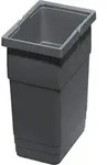Ninka eins2vier Abfallsammler H&ouml;he: 275 mm Volumen: 6 Liter 210 x 140 mm dunkelgrau