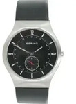 BERING Classic Slim Quarz Herrenuhr silber/schwarz 11940-409
