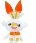 Jazwares - Pluszowa Maskotka Scorbunny 30cm z Pok&eacute;mon, Oficjalny Produkt - Orange