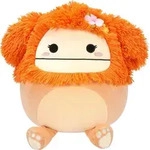Jazwares Squishmallows Pl&uuml;sch Hellorange Bigfoot Mit Blumennadel Shasta Figur...