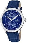 Festina Klassik Herren Armbanduhr Klassik Leder F16573/7 - Blau