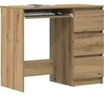 vidaXL Schreibtisch Artisan-Eiche 90x45x76 cm Holzwerkstoff - Braun