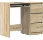vidaXL Schreibtisch Sonoma-Eiche 90x45x76 cm Holzwerkstoff - Braun